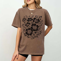 Comfort Colors Vintage Pressed Flowers Gardener T-Shirt