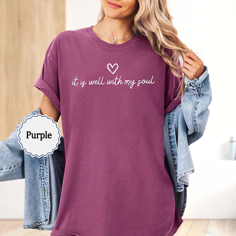 It Is Well With My Soul Minimalist Religious T-Shirt