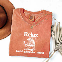 Relax Nothing Is Under Control Pug Dog T-Shirt