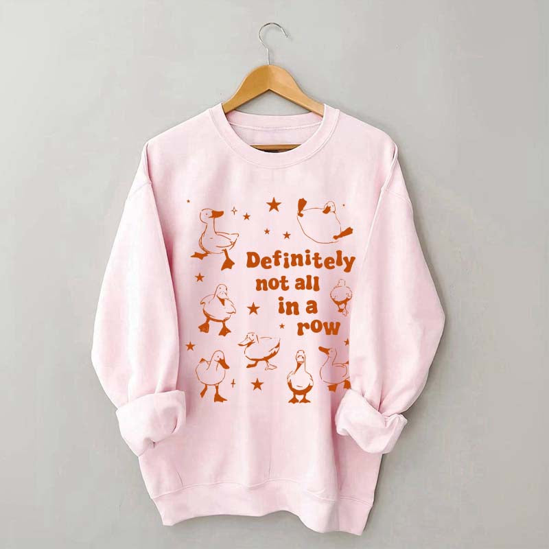 Retro Ducks Not in A Row Sweatshirt