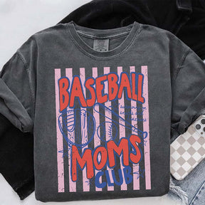Comfort Colors Baseball Moms Club T-Shirt