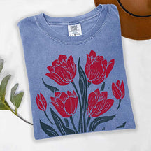 Retro Linocut T-Shirt