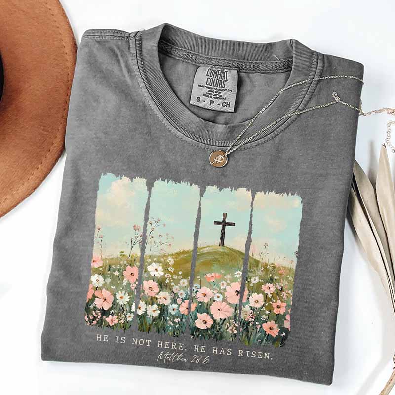 Retro Floral Cozy Religious T-Shirt