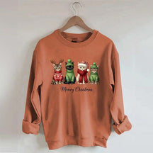 Funny Meowy Christmas Sweatshirt