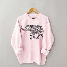Elephant Floral Sweatshirt