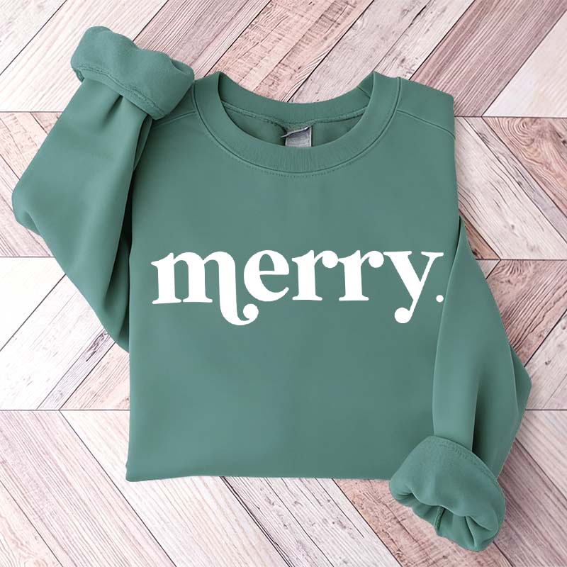 Minimalist Merry Christmas Sweatshirt