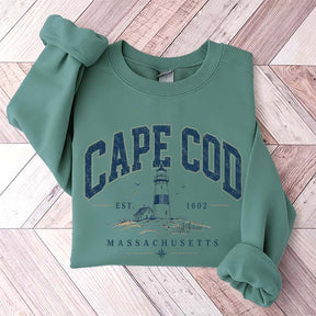 Retro Cape Cod Massachusetts Travel Destination Vacation Sweatshirt