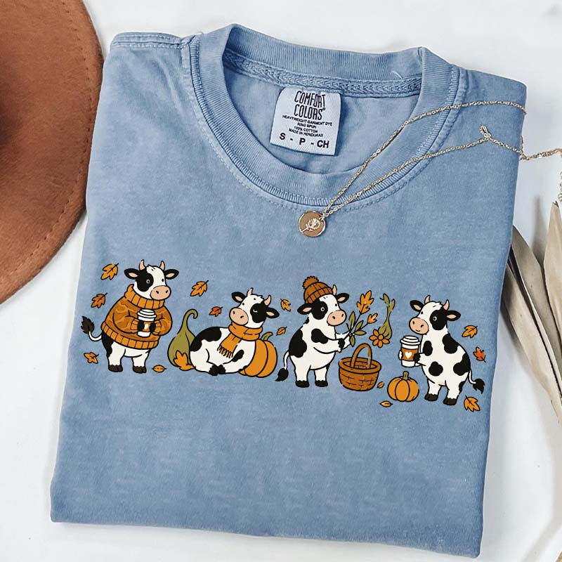 Pumpkin Patch Cozy Season Fall October T-Shirt