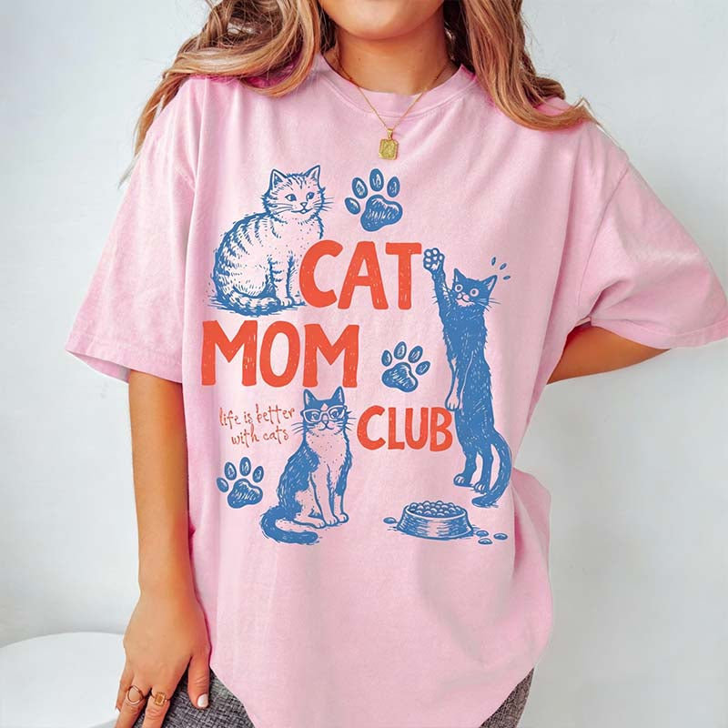 Cat Mom Club T-Shirt