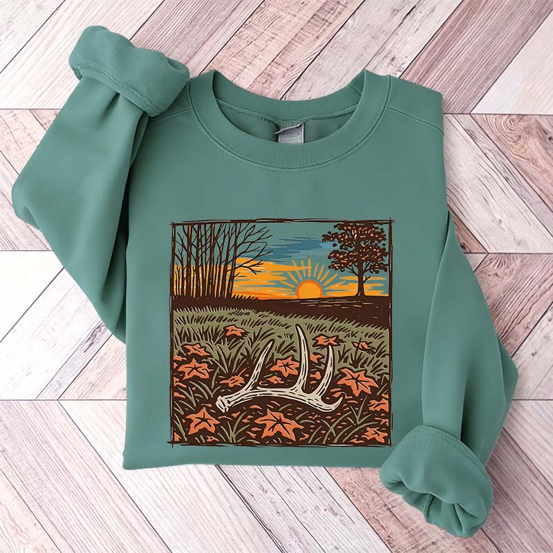 Nature Scene Hunting Season Sweatshirt