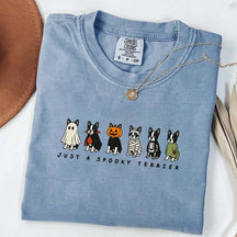 Spooky Boston Terrier Halloween T-Shirt
