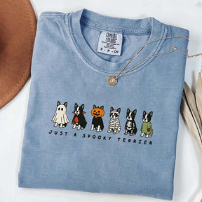 Spooky Boston Terrier Halloween T-Shirt