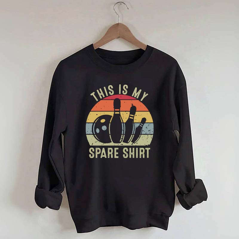 This Is My Spare Retro Bowling Sweatshirt