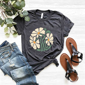 Boho Botanical Daisy Lover T-Shirt