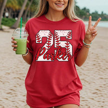 Custom Baseball Name and Number Aunt T-Shirt