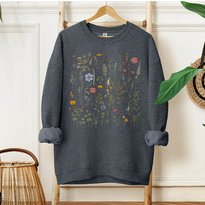 Dried Wildflower Boho Nature Sweatshirt