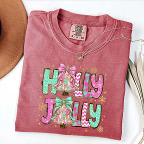 Holly Jolly Christmas Xmas Party T-Shirt