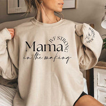 Personalized Infertility IVF Strong Mama Sweatshirt