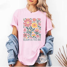 Bloom As You Are Boho Inspirational T-Shirt