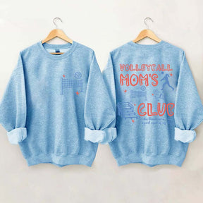 Funny Volleyball Moms Club Sweatshirt