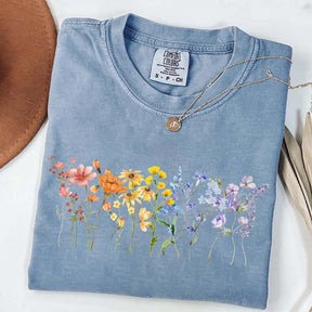 Wildflower LGBT Rainbow Floral T-Shirt