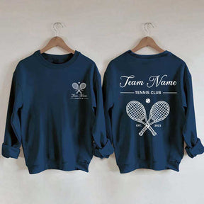Personalized Tennis Club Matching Team Sweatshirt