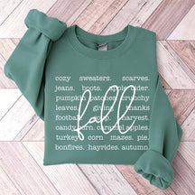 Fall Definition Words Sweatshirt