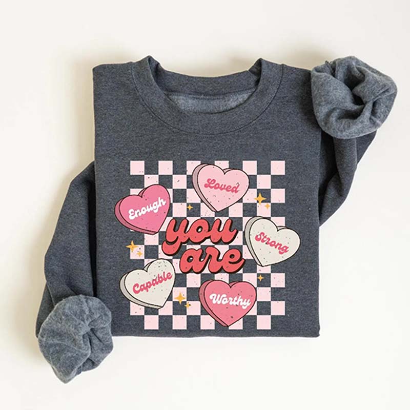 Retro Teacher Valentines Sweatshirt
