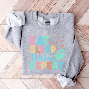 Eat Sleep Hockey Repeat Cute Sweatshirt