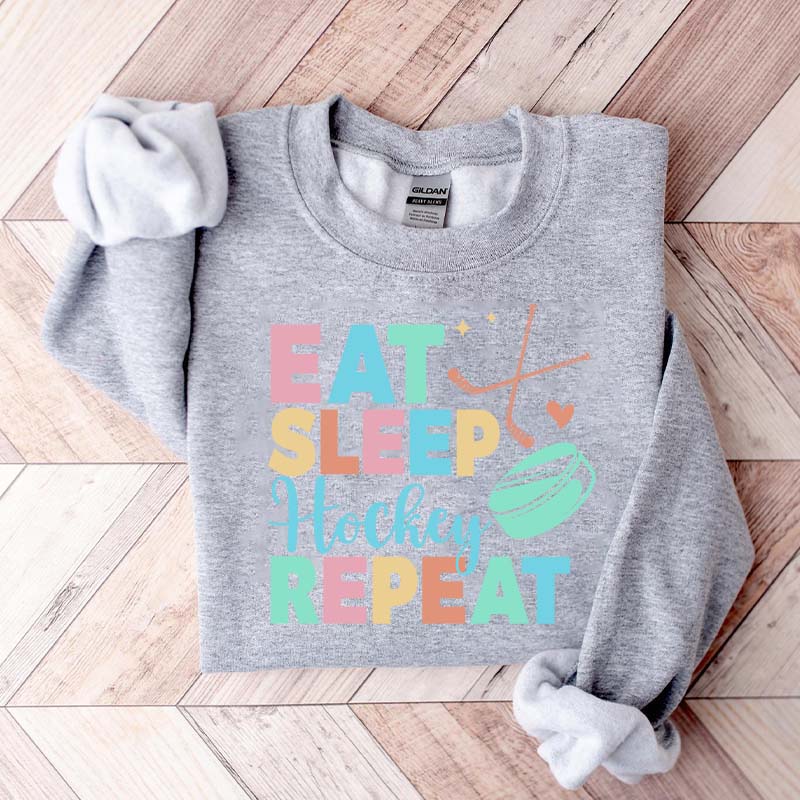 Eat Sleep Hockey Repeat Cute Sweatshirt