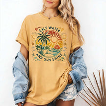 Comfort Colors Salt Water And Sun Shine T-Shirt