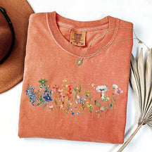 Retro Nature Spring Cottagecore Boho Flower T-Shirt