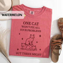 Funny Three Cat Lover Retro T-Shirt