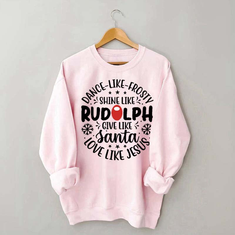 Shine Like Rudolph Heathered Sweatshirt