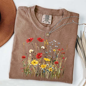 Comfort Color Wildflower Meadow Botanical T-Shirt