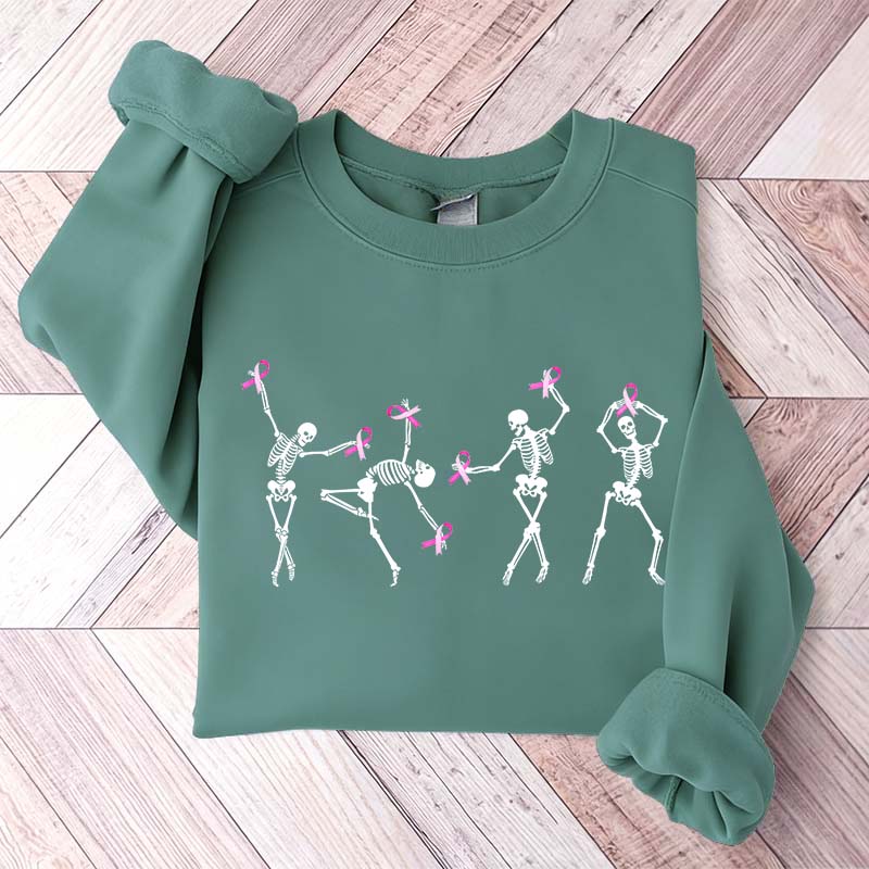 Dancing Skeletons Breast Cancer Sweatshirt