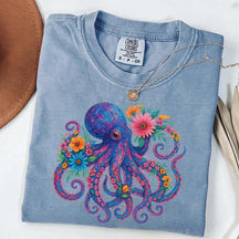 Octopus Floral T-Shirt