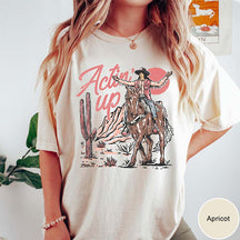 Vintage Western Comfort Colors Actin' Up T-Shirt