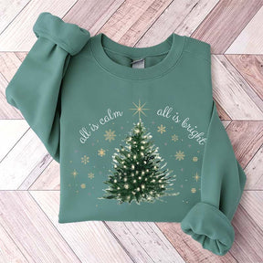 Minimal Chic Holiday Bright Christmas Tree Sweatshirt
