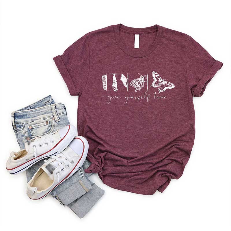 Give Youself Time Butterfly T-Shirt