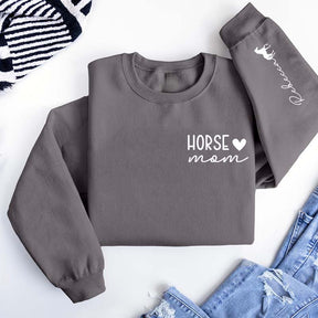 Custom Horse Rider Mom Sweatshirt