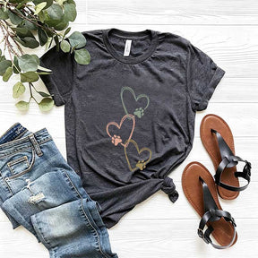 Dog Paw Heart Cat T-Shirt