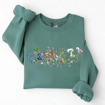 Cottagecore Spring Floral Graphic Sweatshirt