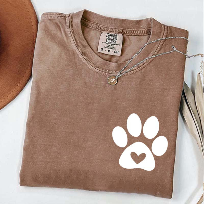 Dog Paw Pocket T-Shirt