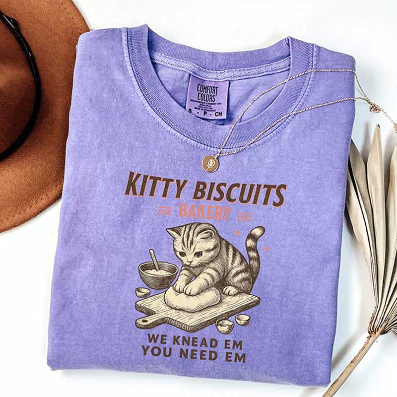 Cat Biscuit Maker We Knead Em You Need Em T-Shirt