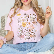 Pressed Flowers Vintage Nature Lover T-Shirt