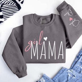 Personalized Girl Mama Sweatshirt
