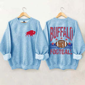 Buffalo Football Vintage Distressed Style Sweatshirt