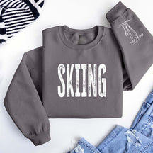 Personalized Skiing Adult Trip Sweatshirt