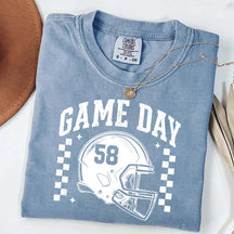 Football Season Game Day Custom Number T-Shirt
